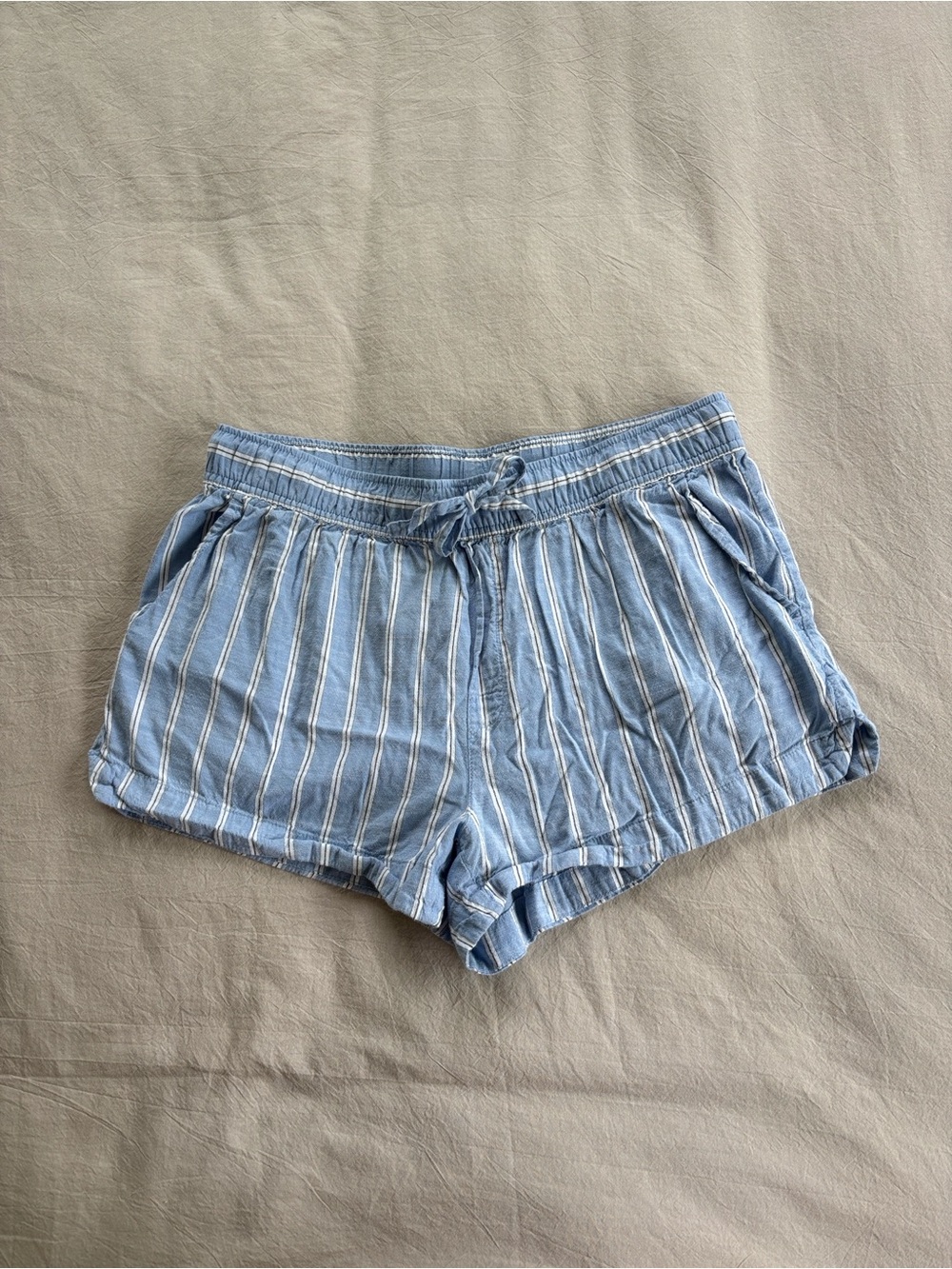 Auden Blue Striped Women’s Sleep Shorts